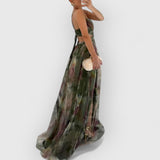 Verity - Długa sukienka w kwiatowy wzór