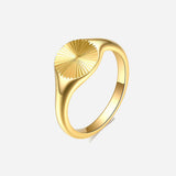 Rizavelle | Pierścionek Sunburst w Złocie 18K
