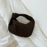 Renee | Mini Torebka z Miękkiego Splotu Zamszowego