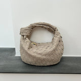 Renee | Mini Torebka z Miękkiego Splotu Zamszowego