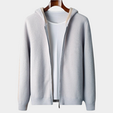 Stratford – Męska kaszmirowa bluza z kapturem i zamkiem