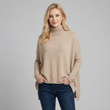 Cristina | Sweter casual z kołnierzykiem