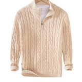 Pietro – Męski sweter z półzamkiem