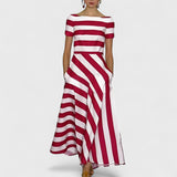 Emma – Lekka i zwiewna sukienka w cienkie paski