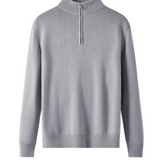 Capri – Męski sweter z wełny merynosów z półzamkiem