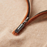 Porlezza Polo Zip – luksusowe polo z kaszmiru z półzamkiem