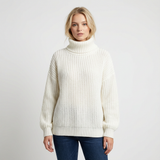 Larisa | sweter dzianinowy z golfem