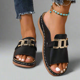 Elle - Wygodne sandały na koturnie