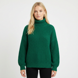 Larisa | sweter dzianinowy z golfem