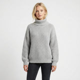 Larisa | sweter dzianinowy z golfem