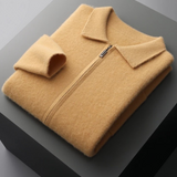 Kensington – Męski kaszmirowy kardigan z zamkiem