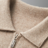 Kensington – Męski kaszmirowy kardigan z zamkiem