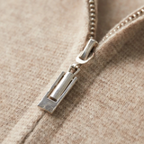 Kensington – Męski kaszmirowy kardigan z zamkiem