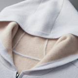 Stratford – Męska kaszmirowa bluza z kapturem i zamkiem