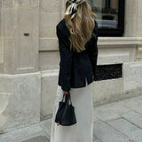 Glaiza | Elegancka Torebka typu Bucket Gold-Lock