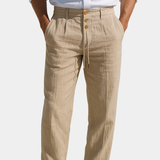 MATTEO – Lekkie Letnie Spodnie Lniane