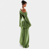 Marzena - Maxi Sukienka Satin Flow