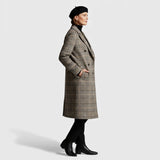 Margaret - Klasyczny płaszcz w kratę