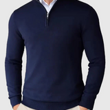 Romeo – Męski sweter z zamkiem o dopracowanym kroju