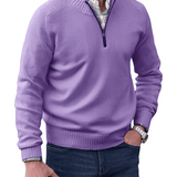 Casual – Męska bluza zapinana na zamek