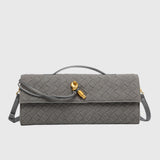 Cherry | Kopertówka z Luksusowego Zamszu Intrecciato