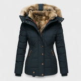 Marlene - Zimowy płaszcz z futrzanym wypełnieniem