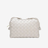 Janna | Kompaktowa torebka na ramię pleciona na co dzień