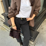 Eloise | Woven Compatta Testurizzata Torba
