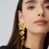 Liana | Kwiatowe Kolczyki Frędzlowe