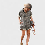 Nonette - Sukienka koszulowa w print leopardzi