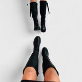 Carlita - Wysokie Botki Anetta Czarne