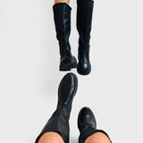 Carlita - Wysokie Botki Anetta Czarne