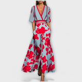 Elise - Elegancka sukienka ołówkowa z kwiatami