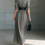 Lena | Lniana sukienka maxi