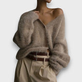 Laria – Miękki Kardigan o Klasycznym Kroju