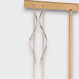 Elwira – Długie kolczyki w kształcie fali