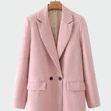 Helia - Oversize Kurtka z Nowoczesną Linią