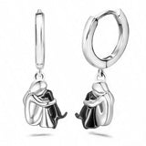 Elisa - Kolczyki z ikoną psa (okrągłe zapięcie)