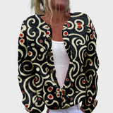 Cieco Sweter z Długim Rękawem z Wzorem