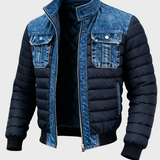 Patryk - kurtka quiltowana z wyszukanymi szczegółami denim