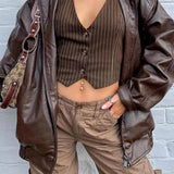 Kurtka Lilli z Syntetycznej Skóry