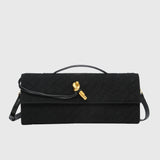 Cherry | Kopertówka z Luksusowego Zamszu Intrecciato