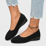 Éliane – Wygodne baleriny z podwyższonym obcasem