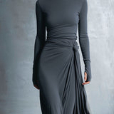 Iwona | Sukienka maxi elegancka