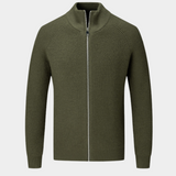 Sorrento – Męski kardigan z wełny z zamkiem