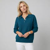 Isabel | sweter dzianinowy z kołnierzem
