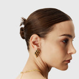 Aitana | Kolczyki Trzywarstwowe w Kształcie Skrzydła