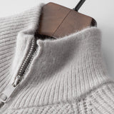 Sorrento – Męski kardigan z wełny z zamkiem