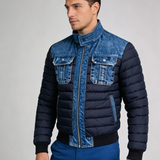Patryk - kurtka quiltowana z wyszukanymi szczegółami denim