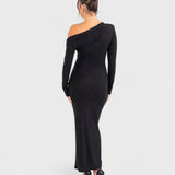 Moa - Lśniąca sukienka maxi